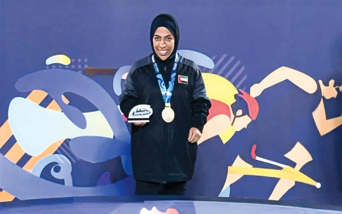 ذهبية للإمارات برمية قرص من "صاحبة همة"